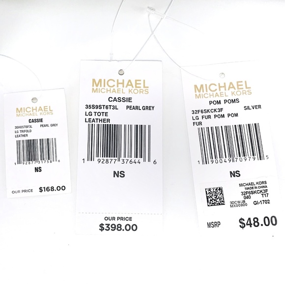 3PCS Michael Kors Cassie LG Tote Wallet Charms Set - Picture 8 of 8